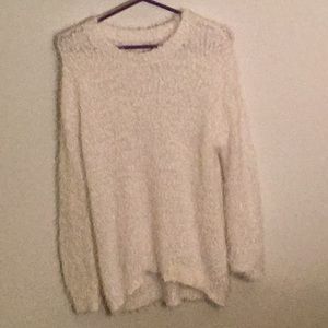 So women’s fuzzy sweater